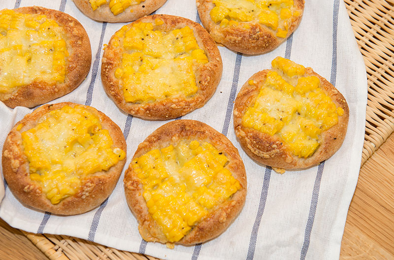 とうもろこしのガレット　パンレシピ