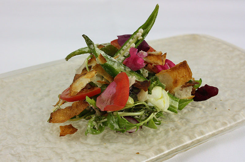 【6月料理編】オクラと夏野菜のクロワッサンサラダ　他